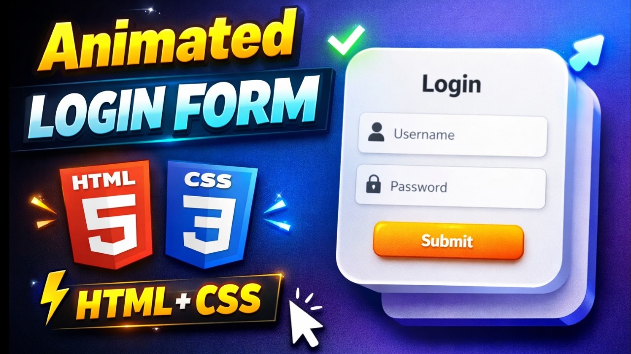 How to Create Modern Login Form Design using HTML & CSS | Coding Cloud ...
