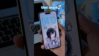 Cute Shark Umi Setup 🩵 #anime #umiasanagi Lock Screen Tutorial