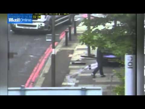 Lee Rigby murder Events unfolding on CCTV - YouTube