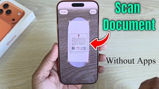 iPhone 17/17 Pro/Max: How to scan document with iPhone (without Apps)