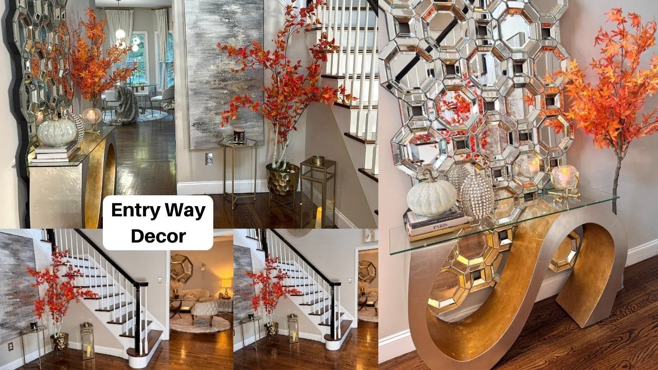 FALL ENTRYWAY DECORATING IDEAS AND TOUR || Decorate With Me For fall ...
