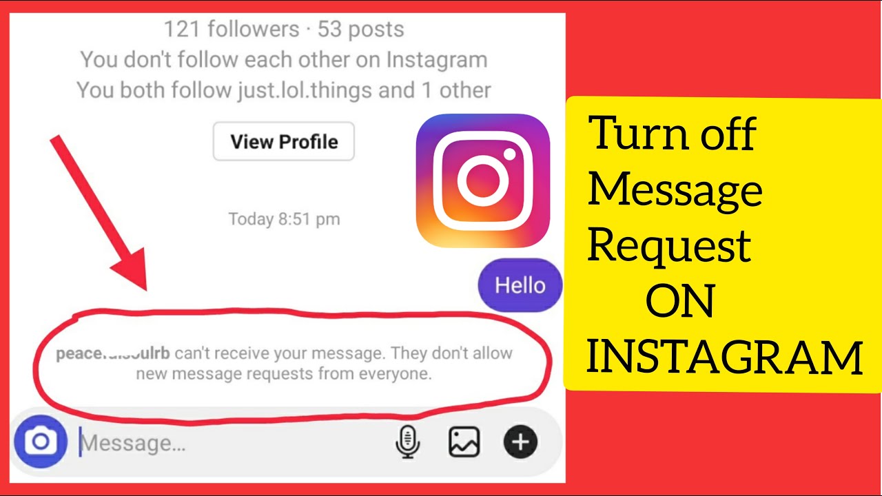 How To Turn Off Message Request On Instagram 100 YouTube