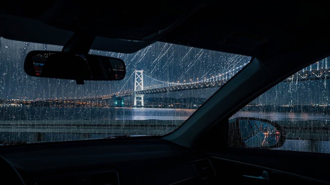 Steady Heavy Rain on a Car Roof - For Deep Sleep, Overcoming Insomnia, Relaxation, Study