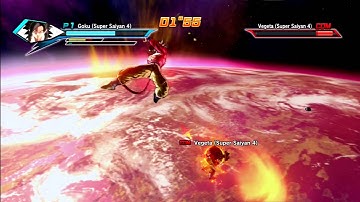 Dragon Ball Xenoverse: SSJ4 Goku vs. SSJ4 Vegeta