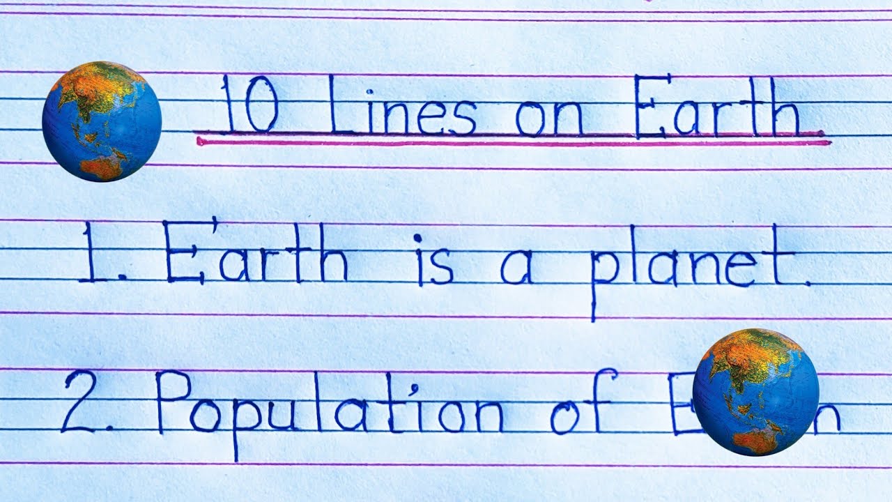 essay on earth 10 lines