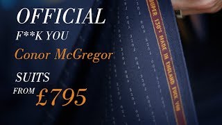 OFFICIAL CONOR MCGREGOR F**K YOU SUIT CLOTH MADE IN HUDDERSFIELD