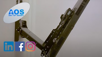 Art of Smart - Future Automation PSE90. Motorised TV bracket automatically controlled by Control4