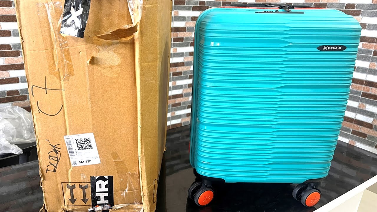 HRX By Hrithik Roshan Zanzibar Suitcase Unboxing and Review - YouTube