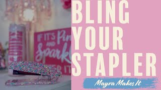 Customize your stapler with cute bubble rhinestones