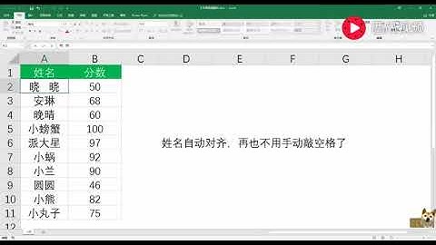 【Excel实用技巧】姓名自动对齐，再也不用手动敲空格了