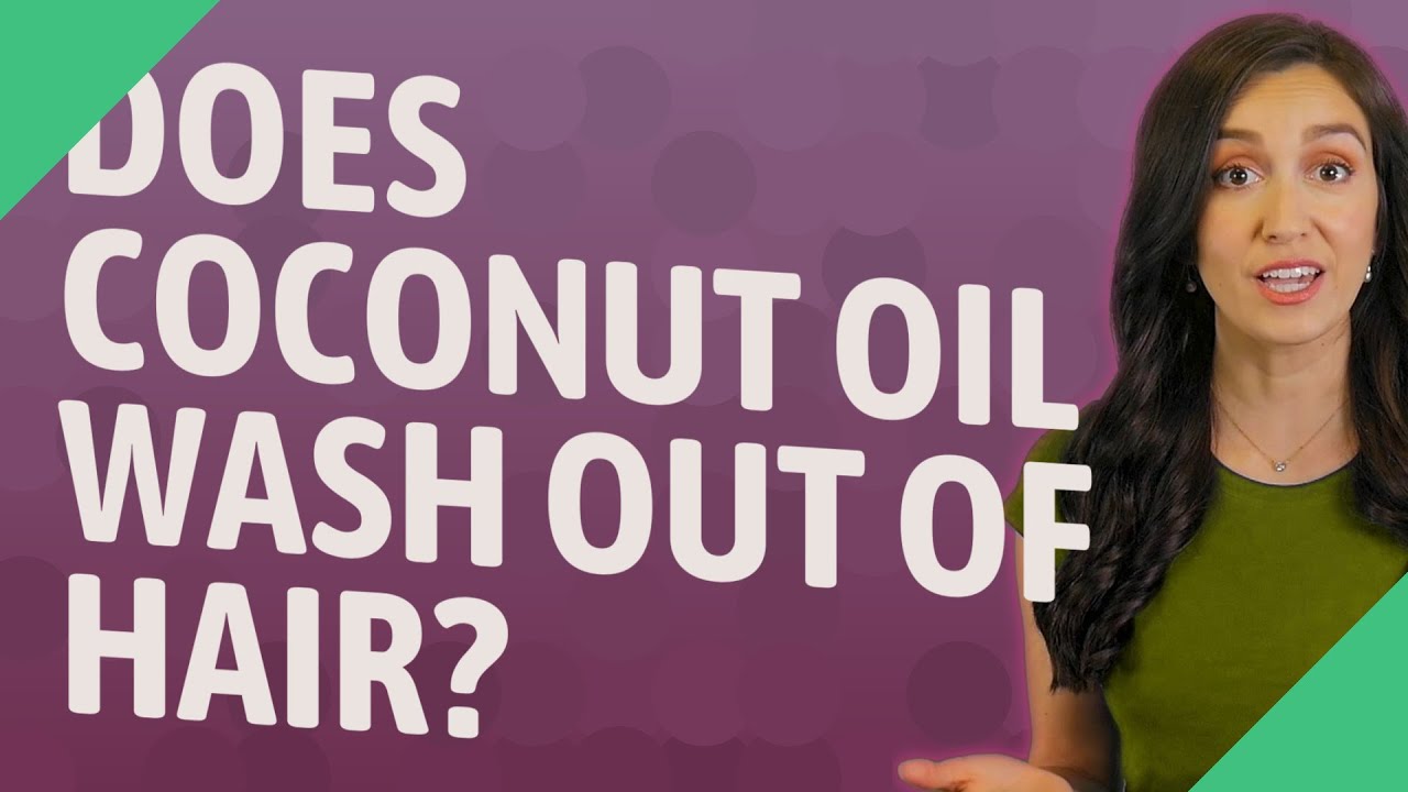 Does coconut oil wash out of hair? YouTube