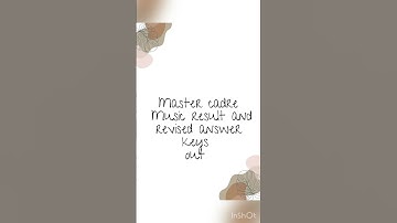 Master cadre music result out #mastercadre