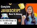 JavaScript Full Course | Variable Scope & IIFE in JS | Free Notes + Projects 💥