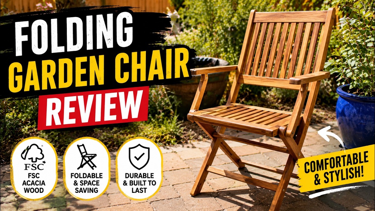 Building the CASARIA Sydney Set of 2 FSC Acacia Wooden Folding Garden Dining Chairs. Unboxing and Review
