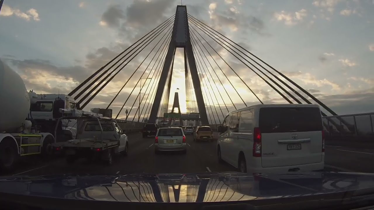 1 Hour 45 Min Sydney Drive Morning Calm & Evening Detour POV Ryde → Double Bay → Westmead