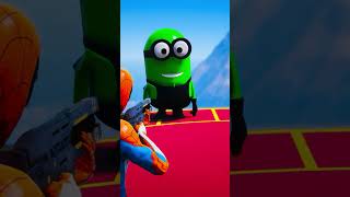 Gta 5 Epic Ragdolls Red Spiderman Vs Red Minion Vs Green Minion Euphoria Physics & Funny Fails1199