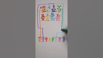 Poppy playtime smiling Critters 3 matching puzzle!! #shorts #viral #art