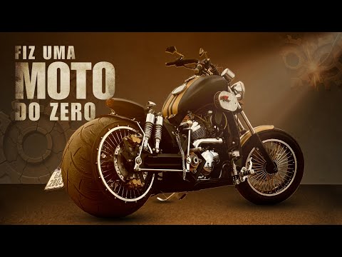TERMINEI A MOTO QUE CONSTRUÍ DO ZERO!!! Acabamento, pintura e montagem final