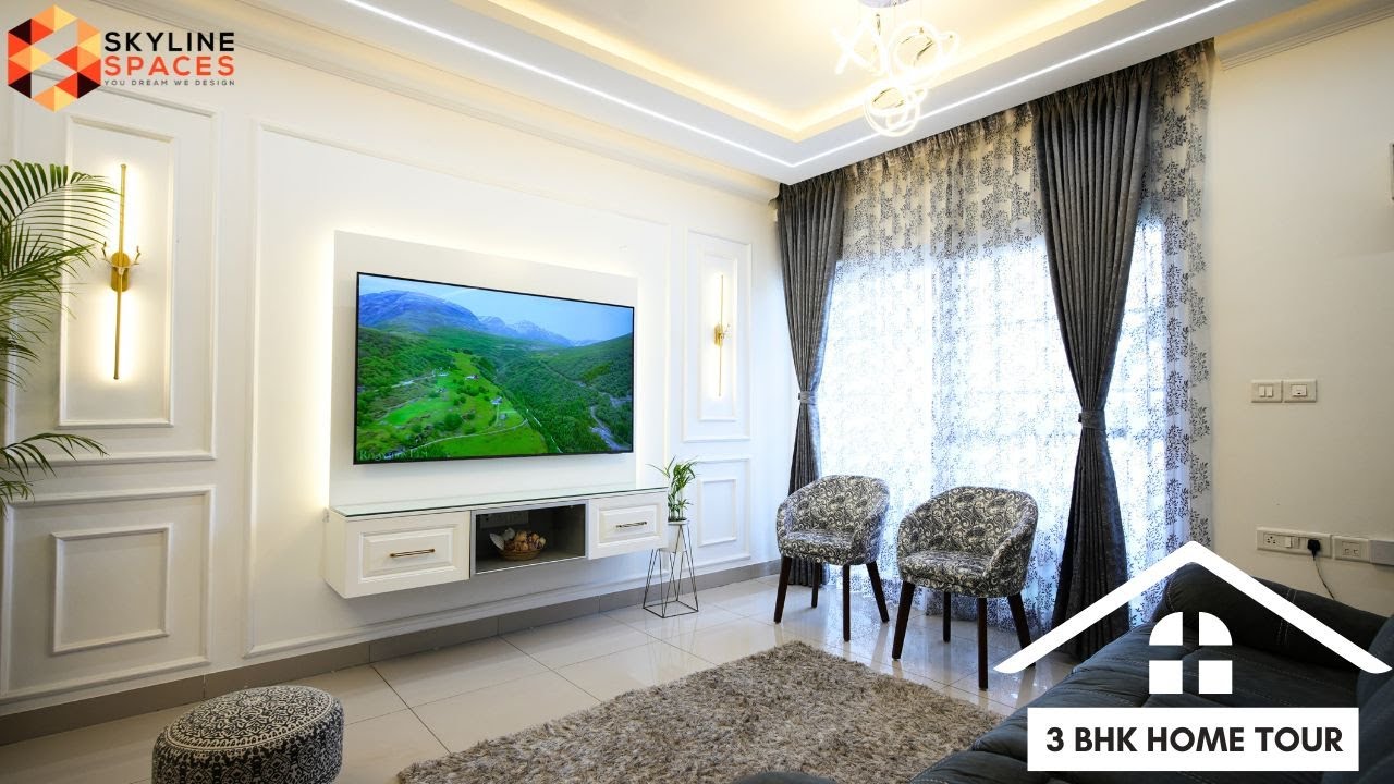 3 BHK HOME INTERIORS WITH EUROPEAN THEME | PRESTIGE TRANQUILITY | BANGALORE