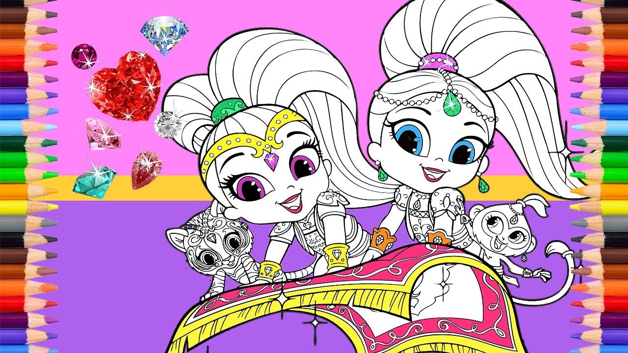 Featured image of post Shimmer And Shine Coloring Pages Mermaid Leah is the one who keeps shimmer and shines on their toes by view and print the full version