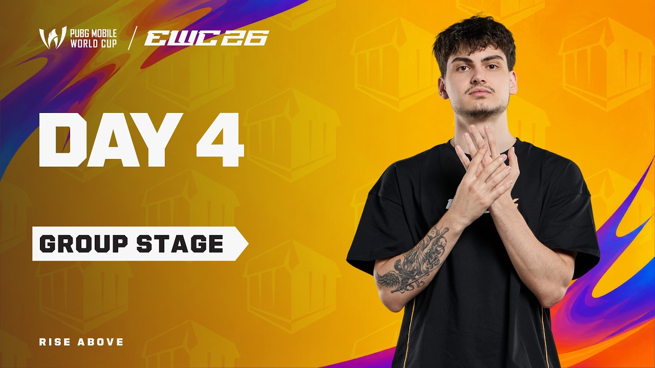 [EN] PMWC at EWC 26 Group Stage Day 4 | GROUP B | PUBG MOBILE WORLD CUP at 2026 ESPORTS WORLD CUP