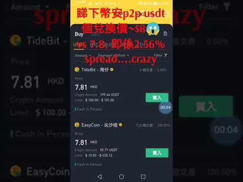 跌市中在Binance 幣安P2P的賣家賣USDT個價好過份