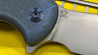 WE Knife Co. Mini Malice Button Lock Blue Titanium (2.98” BB) WE054BL-3