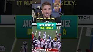 Mike Renner hands out an A to the Dolphins for drafting Jacob Rodriguez #nfldraft #dolphins