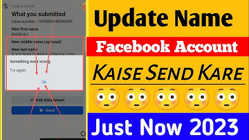 HOW TO UPDATE NAME FACEBOOK ACCOUNT 2023 ON VIDEO UPDATE NAME FB ID KAISE SEND KARE 2023 🤷😮