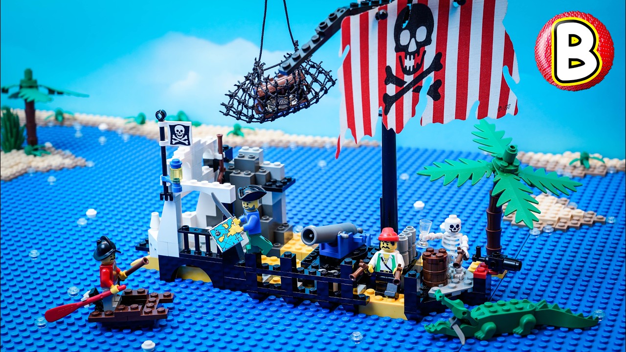bacho/海底 LEGO Pirates 6296 Shipwreck Island | Stop Motion Review - YouTube