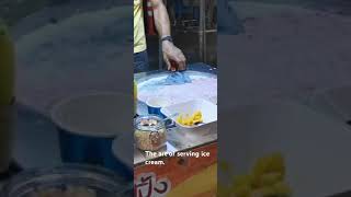 The art of serving ice cream in BKK.