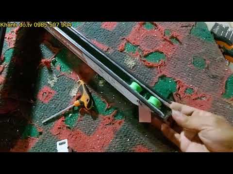 Video Cách anh thợ nhôm làm ra bộ cửa sổ lùa 2 cánh HỆ 55... - youtube
