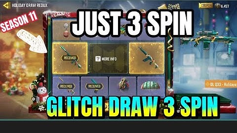 3 Spin get holidays DLQ33 REDUX HOLIDAYS GLITCH DRAW IM LUCKY SEASON 11 2021