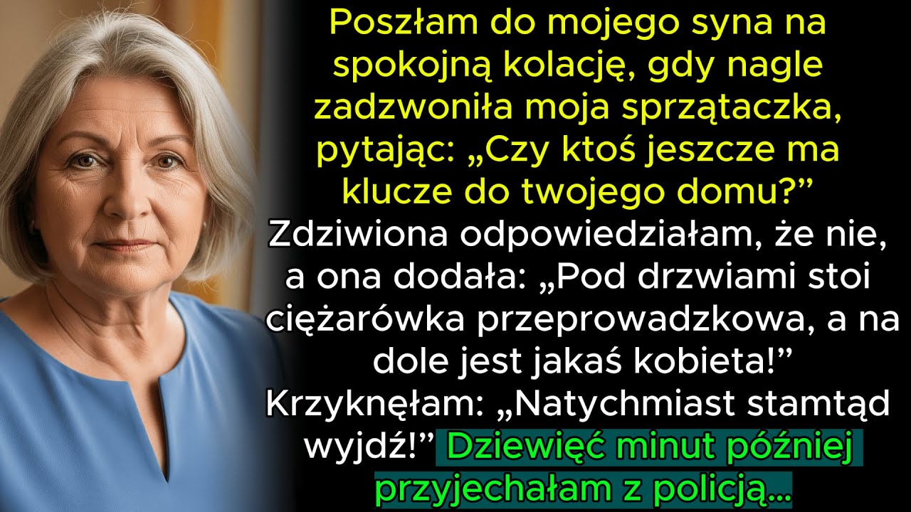 Widelec wypadł mi z ręki, kiedy usłyszałam w słuchawce: „Pani Elżbieto, ktoś jest w pani domu. Stoi ciężarówka przeprowadzkowa, a na dole kobieta z kluczami”. To była moja córka. Sprzedałam swój...