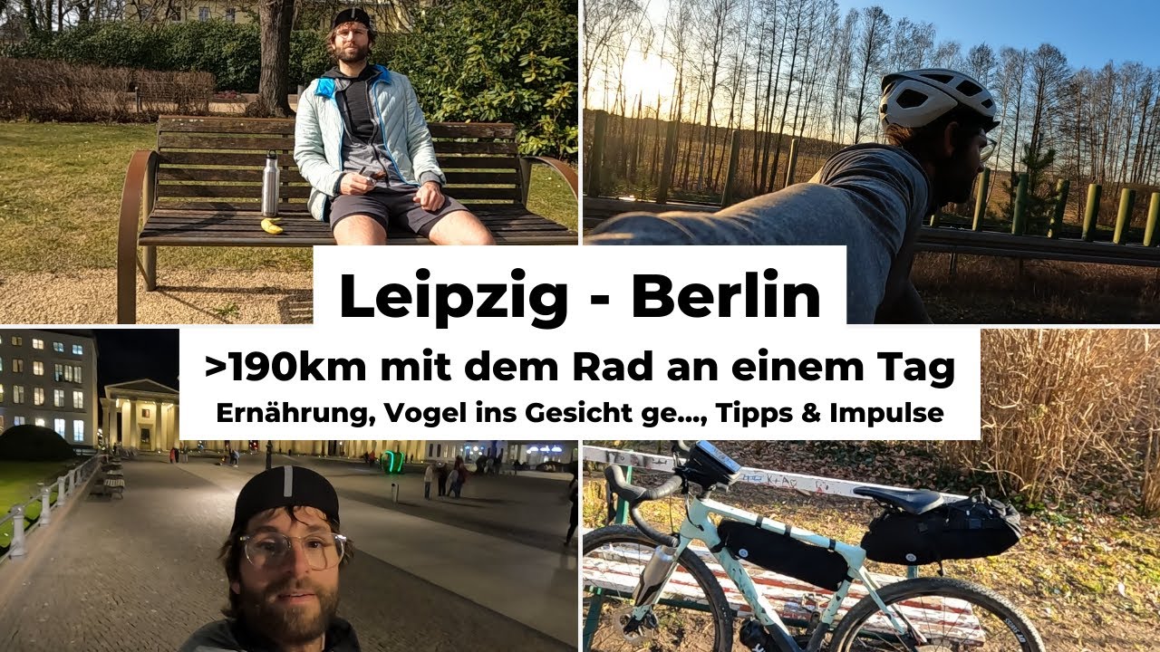 LeipzigBerlin mit dem Fahrrad 200km mit dem Gravelbike Gravel VLog 005 YouTube