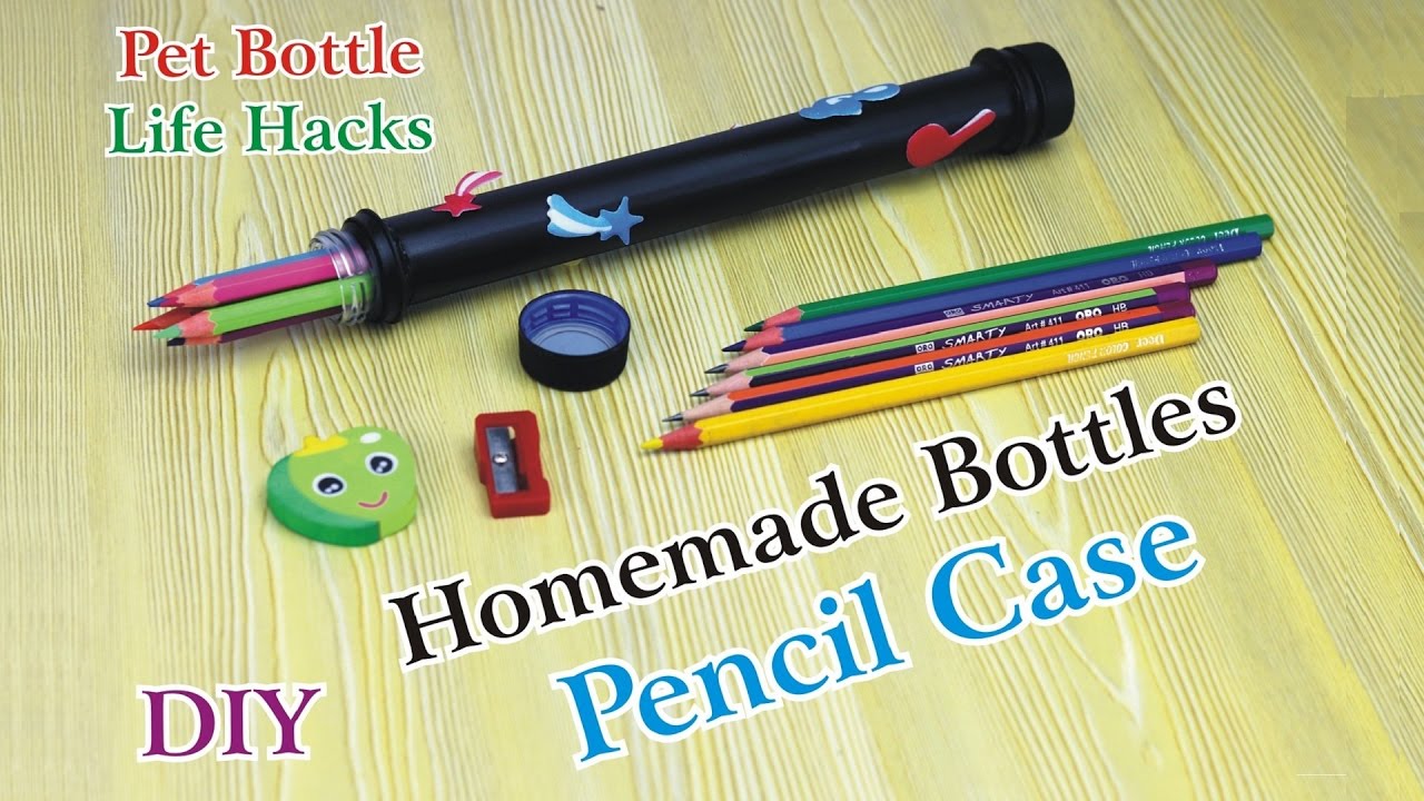 How-to - DIY Recycled Plastic Bottle Pencil Case - Home & Family