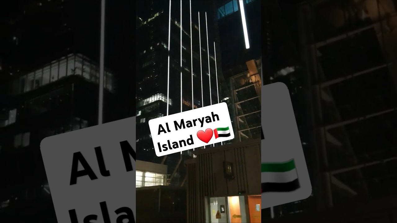 Beautiful Open Place with Basketball in the Galleria Mall Extension Abu Dhabi Street View at Night