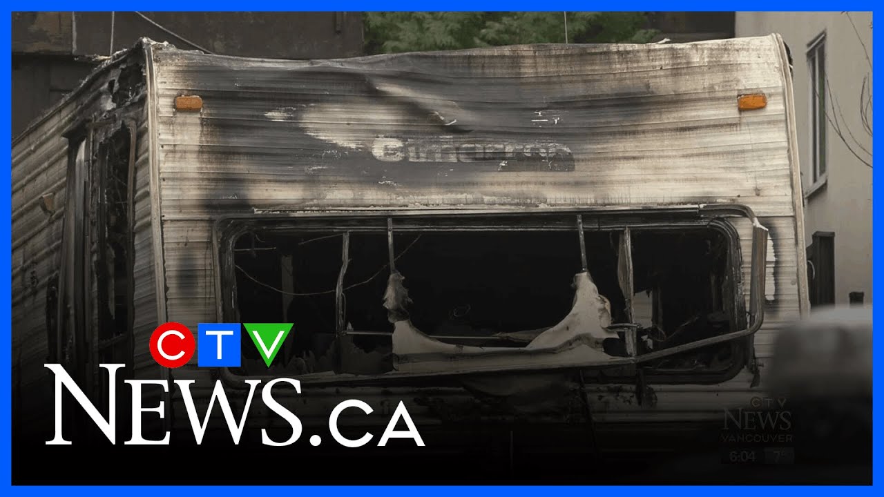 2 dead after RV fire in Surrey driveway - YouTube