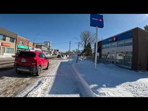 A Walk through Sioux Lookout, Ontario, Canada. 2nd March 2023