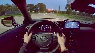 2021 Lexus IS350 F Sport AWD - POV Night Drive (Binaural Audio)