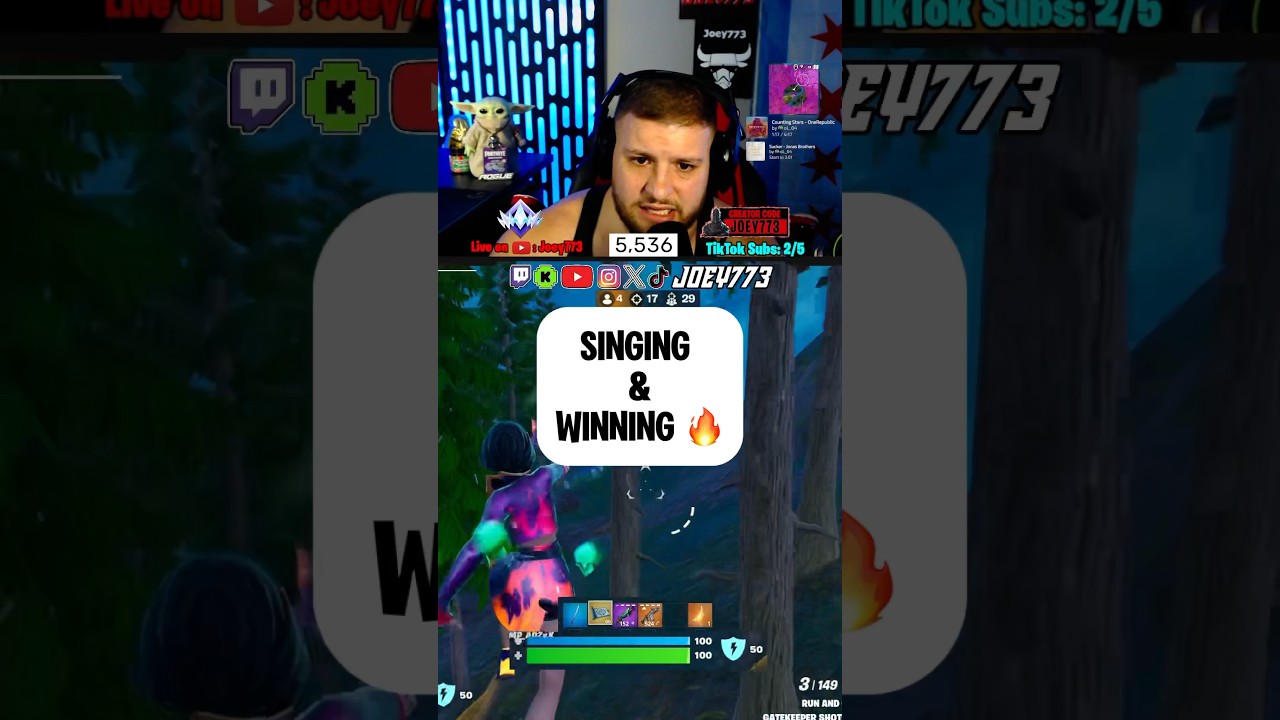 Singing & Winning 🔥 #fortniteshorts #fortniteviral #viral #fortnitefunny #fortniteclutch #gaming