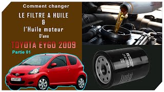 Comment remplacer filtre à huile et huile moteur (vidange) dune TOYOTA AYGO 1.0 facilement