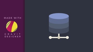 Gravit Designer Howto - Flat Database Icon