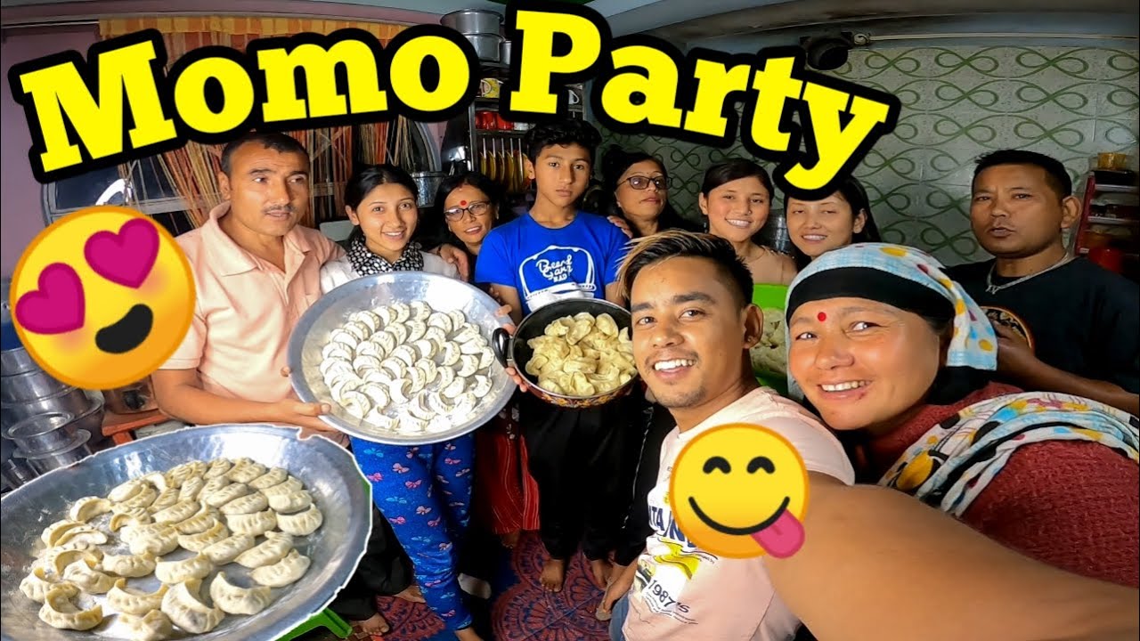 Momo Party With My Happy Family | Darshan Vlogs Happy Family Momo Weekend |