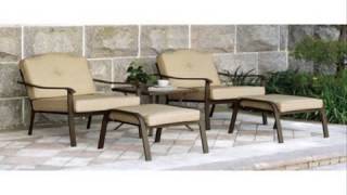 Mainstays Brookwood Landing 5-Piece Outdoor Leisure Set Tan