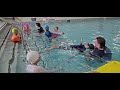 Swimming water acclimation back float in starfish position by nuh