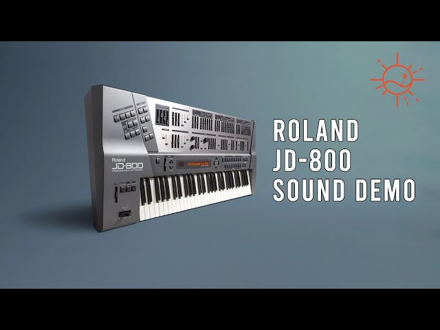 Roland JD-800 | Classic Factory Patches| Sound Demo (Software