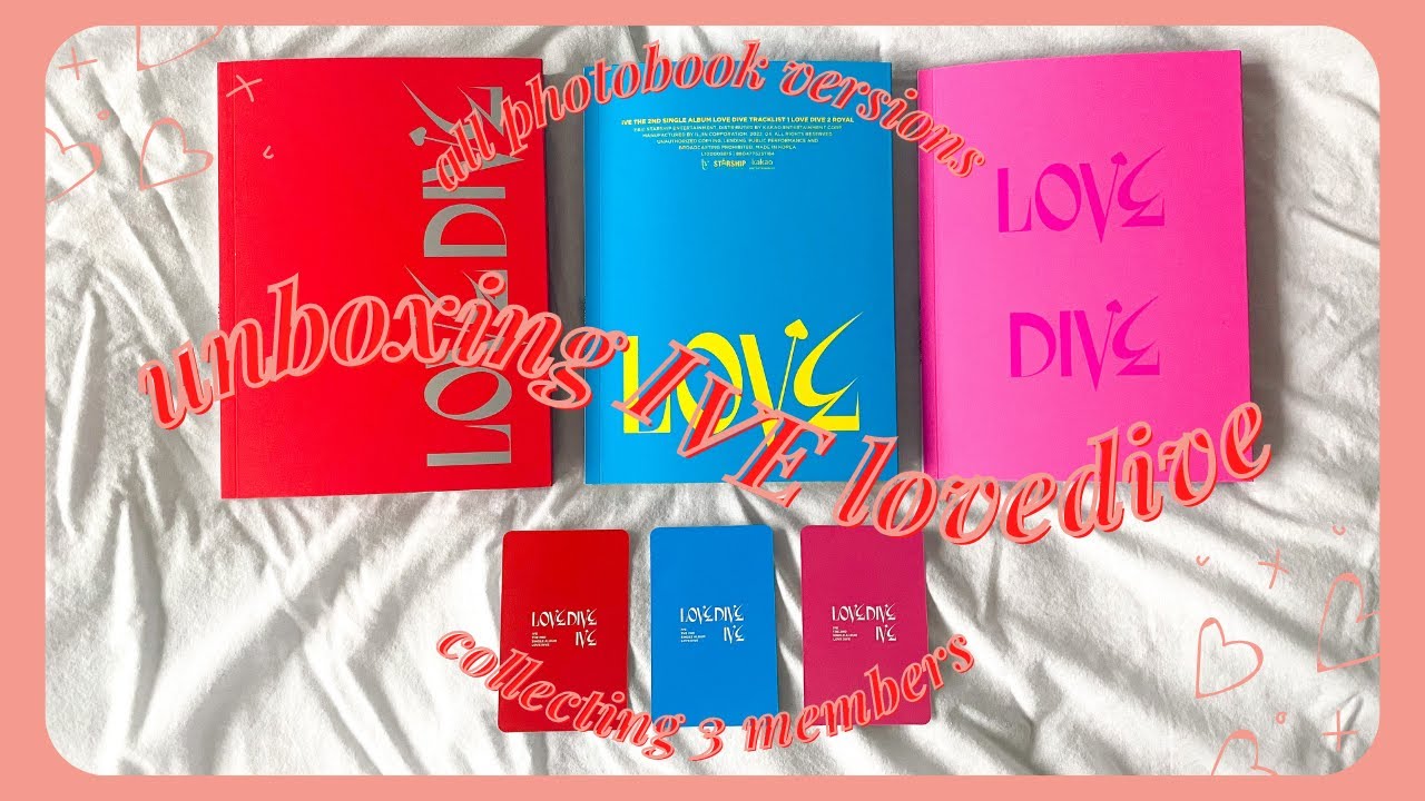 ✰ A CRAZY LUCKY IVE 'LOVEDIVE' UNBOXING ✰ all 3 photobook versions!