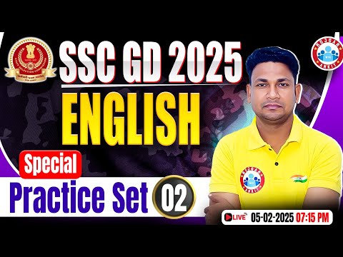 SSC GD 2025 | SSC GD English Special Practice Set 02 | English MCQs For SSC GD | SSC GD English PYQs