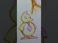 Relaxing Marker Drawing ✏️ | Cute Cartoon Bird Timelapse